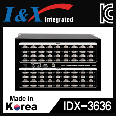 I&X(아이앤엑스) IDX-3636 국산 DVI 36:36 매트릭스 분배기