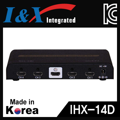 I&X(아이앤엑스) IHX-14D 국산 HDMI 1:4 분배기