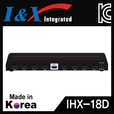 I&X(아이앤엑스) IHX-18D 국산 HDMI 1:8 분배기