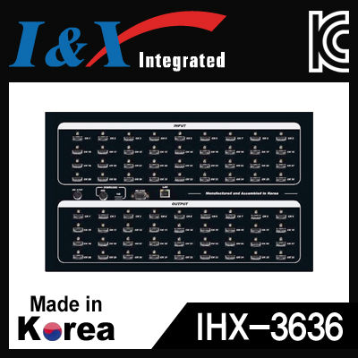 I&X(아이앤엑스) IHX-3636 국산 HDMI 36:36 매트릭스 분배기