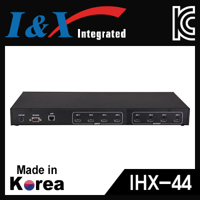 I&X(아이앤엑스) IHX-44 국산 HDMI 4:4 매트릭스 분배기