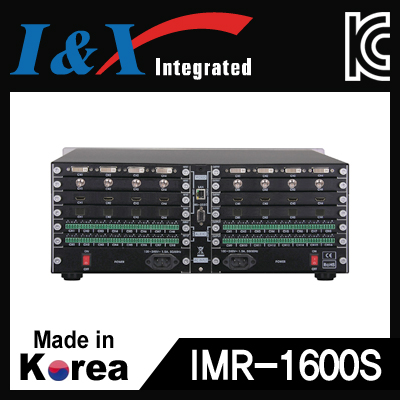 I&X(아이앤엑스) IMR-1600S 국산 멀티포맷 16채널 매트릭스 분배기(모듈 미포함)