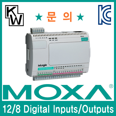 MOXA ioLogik E2210 원격 I/O 제어기(12 Digital Inputs, 8 Digital Outputs)