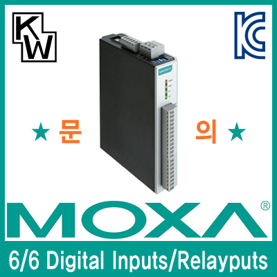 MOXA(모싸) ioLogik R1214 듀얼 RS485 원격 I/O 제어기(6 Digital Inputs, 6 Relay puts)
