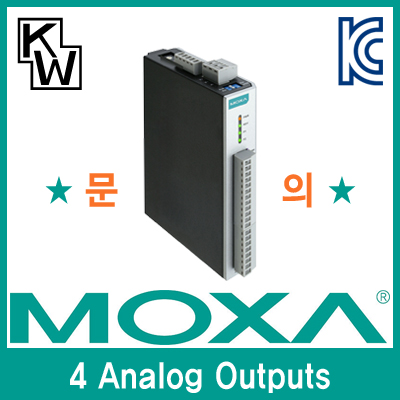MOXA ioLogik R1241 듀얼 RS485 원격 I/O 제어기(4 Analog Outputs)