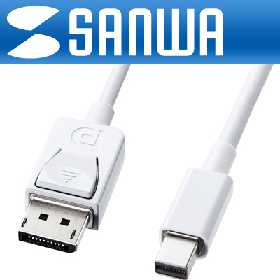 강원전자 산와서플라이 KC-DPM2W Mini DisplayPort to DisplayPort 1.2 케이블 2m