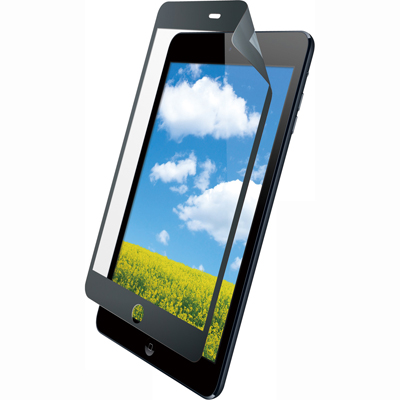 강원전자 산와서플라이 LCD-IPMKFPNBBK iPad mini 고광택 기포/지문방지 액정보호필름(블랙)