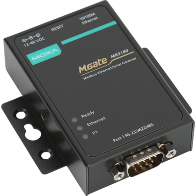 MOXA MGate MB3180 RS232/422/485 Modbus TCP 게이트웨이