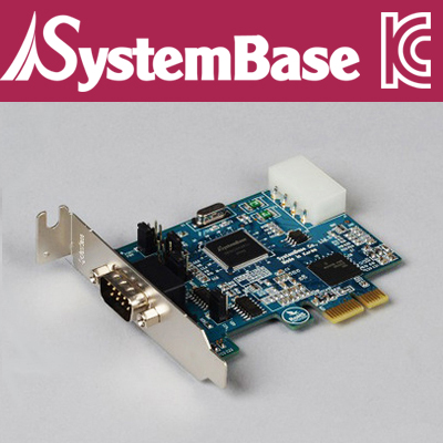 SystemBase(시스템베이스) 1포트 RS-422/485 PCI Express 시리얼 카드