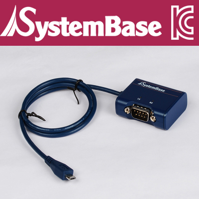SystemBase(시스템베이스) 1포트 micro USB 시리얼통신 어댑터, 안드로이드 RS232 컨버터