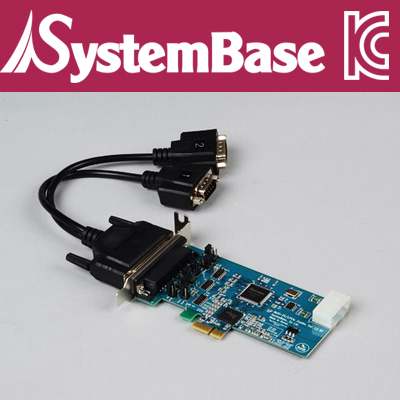 SystemBase(시스템베이스) 2포트 RS-422/485 PCI Express 시리얼 카드(슬림PC/케이블타입)