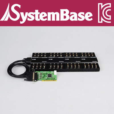 SystemBase(시스템베이스) 32포트 RS-232 PCI 시리얼 카드 Female (카드+패널)