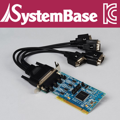 SystemBase(시스템베이스) 4포트 RS-422/485 PCI 시리얼 카드(케이블 타입) / Multi-4C/LPCI COMBO