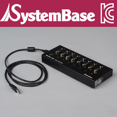 SystemBase(시스템베이스) 8포트 USB 시리얼통신 어댑터, RS422/RS485 컨버터 Male