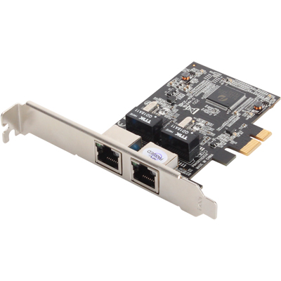 강원전자 넷메이트 N-381 PCI Express 듀얼 포트 기가비트 랜카드(Realtek&Pericom)(슬림PC겸용)