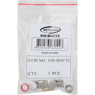 강원전자 넷메이트 NM-BNC52 BNC 3C 조립형 커넥터(50Ω/6 Piece Set/낱개)