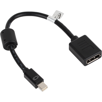 강원전자 넷메이트 NM-DPG03 Mini DisplayPort to DisplayPort 1.2 케이블 젠더(블랙)