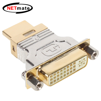 NETmate NM-HG26 DVI to HDMI 젠더 (풀 메탈)