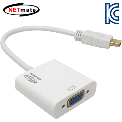 강원전자 넷메이트 NM-HV02 HDMI to VGA(RGB)+Stereo 컨버터(케이블 타입/무전원)