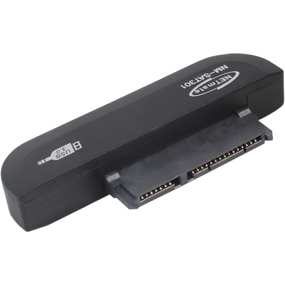 강원전자 넷메이트 NM-SAT301 USB3.0 to SATA2 컨버터(2.5"/무전원/롱타입 커넥터)