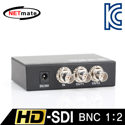 강원전자 넷메이트 NM-SDS12 HD-SDI 지원 BNC 1:2 분배기