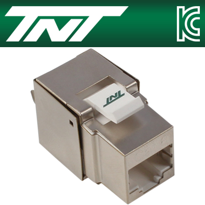 강원전자 TNT NM-TNT74 CAT.6 STP 스냅인 키스톤잭 모듈(90°)