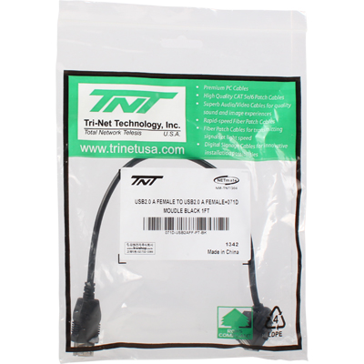 강원전자 TNT NM-TNTG04 USB2.0 AF/AF 스냅인 멀티미디어 케이블 타입 모듈 0.3m