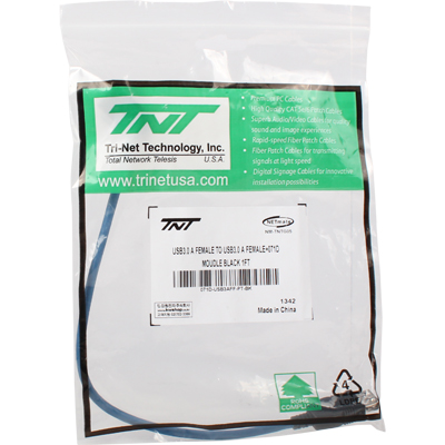강원전자 TNT NM-TNTG05 USB3.0 AF/AF 스냅인 멀티미디어 케이블 타입 모듈 0.3m