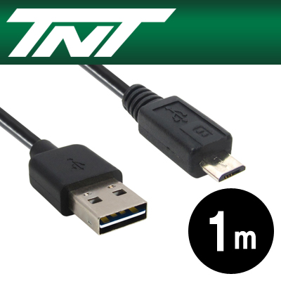 강원전자 TNT NM-TNTR04 USB2.0 양면인식 마이크로 5핀 케이블 1m