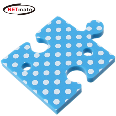 강원전자 넷메이트 NMA-LM29 퍼즐 이어폰 줄감개(꼬임방지 선 정리기)(블루)