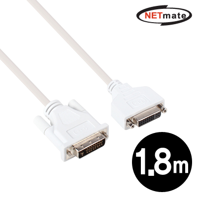 NETmate NMC-DS18F DVI-D 싱글링크 연장 케이블 1.8m