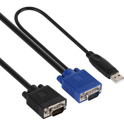강원전자 넷메이트 NMC-G1630PU KVM 2 in 1 케이블 3m (RGB, USB)