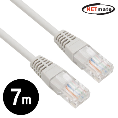 NETmate NMC-U570G CAT.5E UTP다이렉트 케이블(그레이) 7m