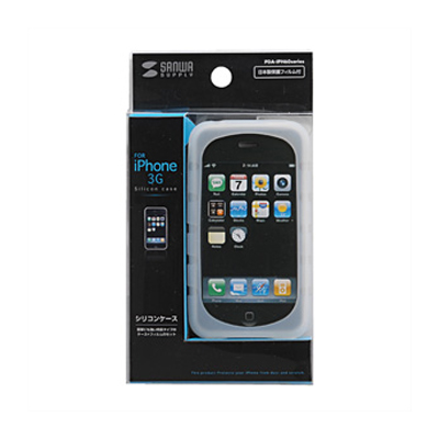 강원전자 산와서플라이 PDA-IPH60CL iPhone3GS 실리콘 케이스(클리어)