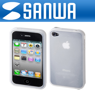 강원전자 산와서플라이 PDA-IPH66CL iPhone4 실리콘 케이스(클리어)