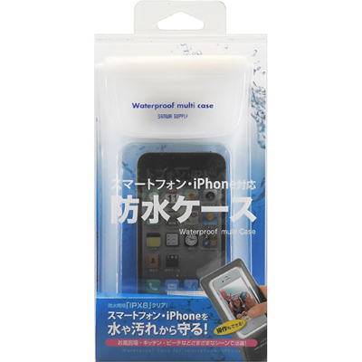 강원전자 산와서플라이 PDA-SPCWP1W 스마트폰용 방수팩(화이트)