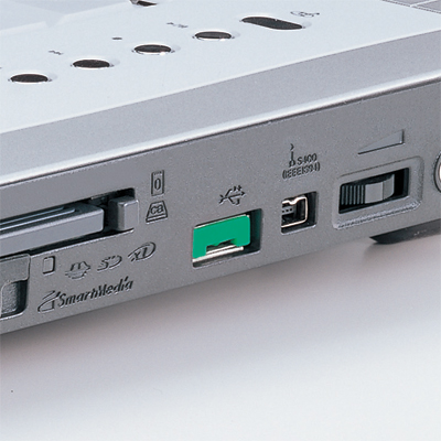 강원전자 산와서플라이 SL-46-G 스윙형 USB포트 연결 잠금장치(그린)