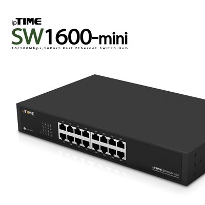 ipTIME(아이피타임) SW1600-mini 16포트 스위칭 허브
