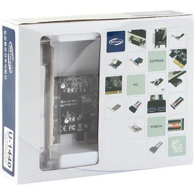 강원전자 넷메이트 U-1440 USB3.1 Gen1 2포트 PCI Express 카드(Type C)(VIA)(슬림PC겸용)