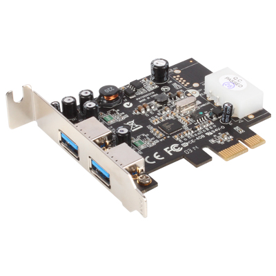 강원전자 넷메이트 U-710 USB3.1 Gen1 2포트 PCI Express 카드(Renesas/NEC)(슬림PC겸용)