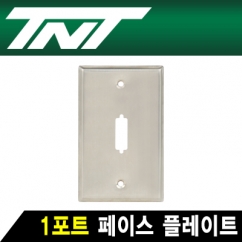 강원전자 TNT NM-TNT116 1포트 스테인리스 페이스 플레이트