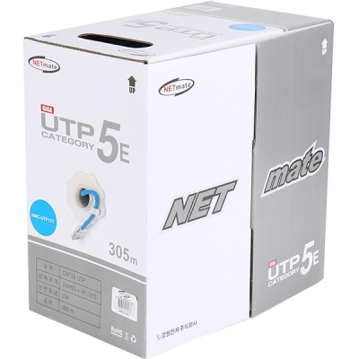 강원전자 넷메이트 NMC-UTP17T CAT.5E UTP 케이블 305m (단선/블루)