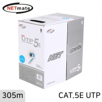 강원전자 넷메이트 NMC-UTP17T CAT.5E UTP 케이블 305m (단선/블루)