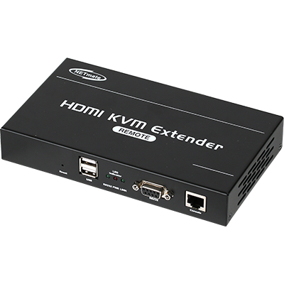 강원전자 넷메이트 NM-QMS3300R 국산 HDMI/VGA + USB + Audio + RS232 멀티포맷 KVM IP 리피터 리모트 유닛(Ethernet Base 150m)