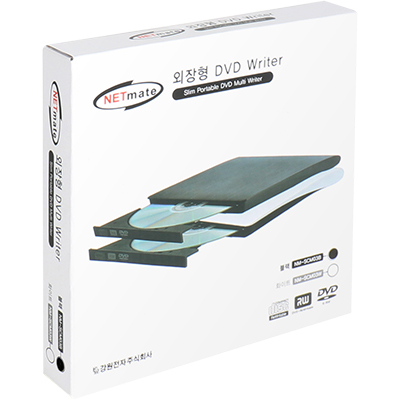 강원전자 넷메이트 NM-SCM03B 외장형 슬림 DVD Writer(블랙/DVD-Multi)