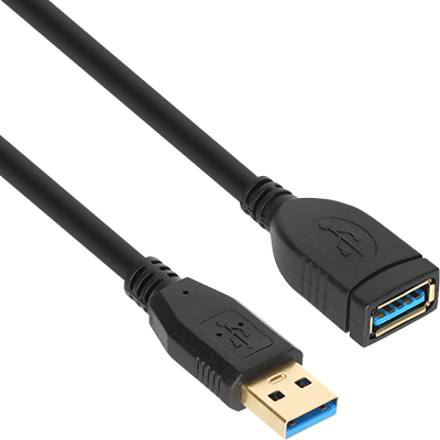 강원전자 넷메이트 NM-UF305BKZ USB3.0 연장 AM-AF 케이블 0.5m (블랙)