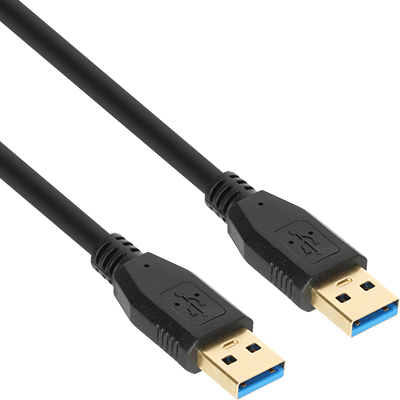강원전자 넷메이트 NM-UA305BKZ USB3.0 AM-AM 케이블 0.5m (블랙)