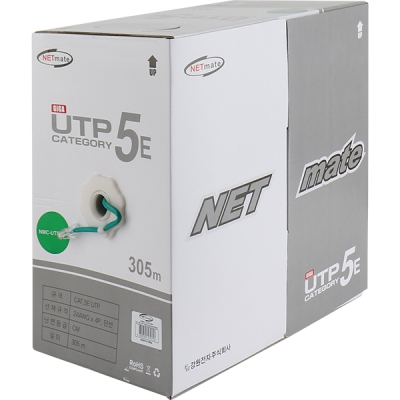강원전자 넷메이트 NMC-UTP28T CAT.5E UTP 케이블 305m (단선/그린)