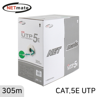 강원전자 넷메이트 NMC-UTP28T CAT.5E UTP 케이블 305m (단선/그린)