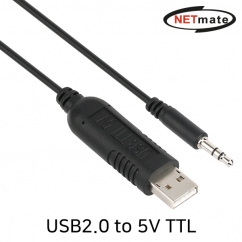 NETmate KW-998 USB2.0 to 5V TTL(Audio plug) 컨버터(FTDI / 1.8m)